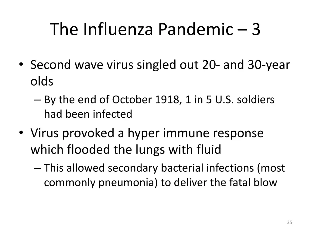 the influenza pandemic 3