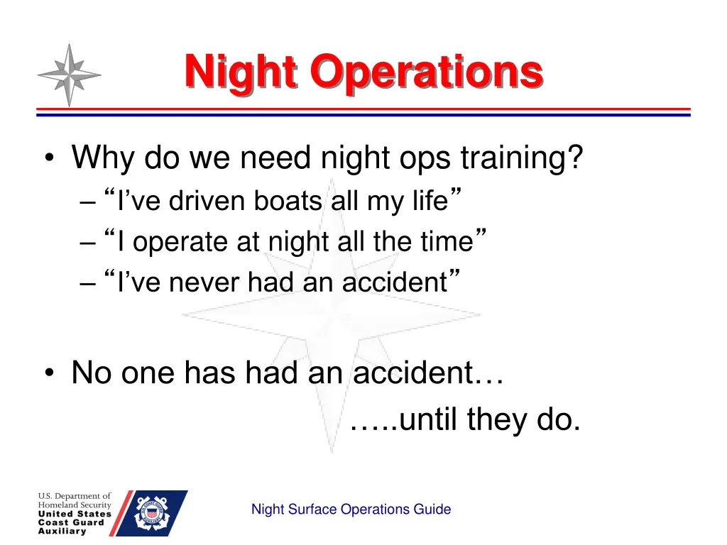 night operations