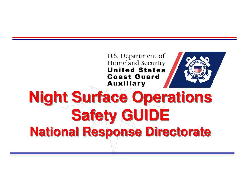 night surface operations safety guide national