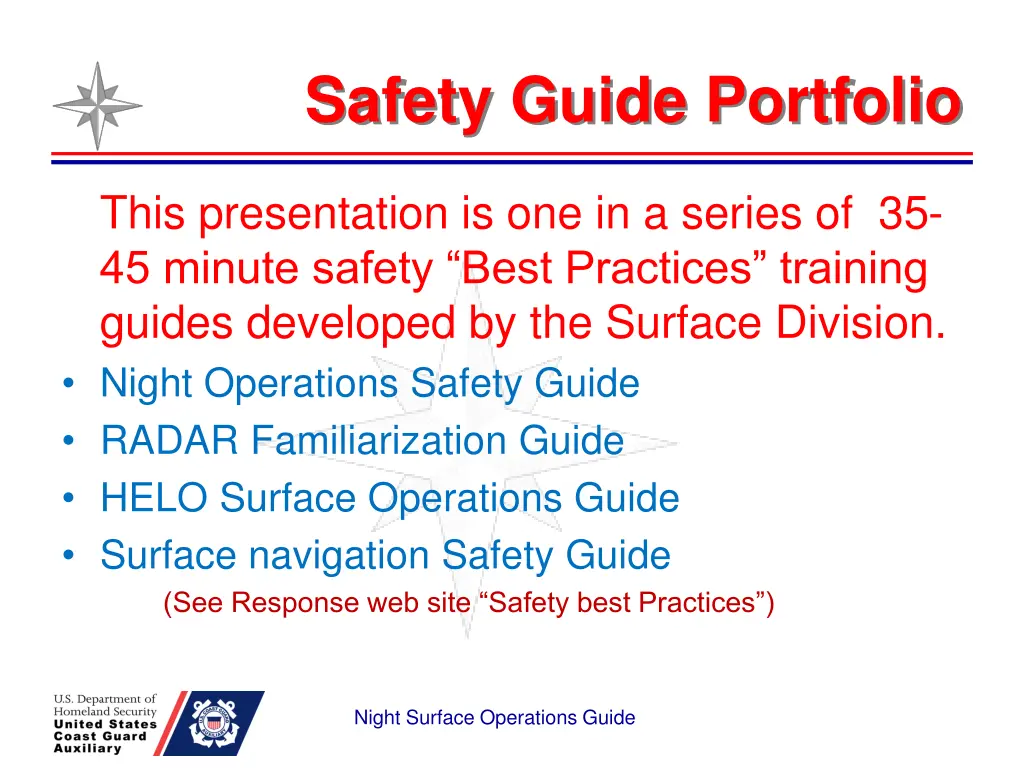 safety guide portfolio