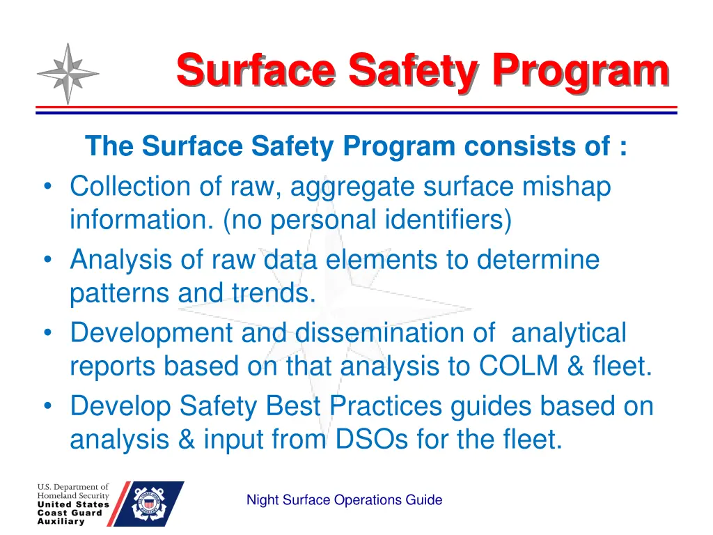 surface safety program