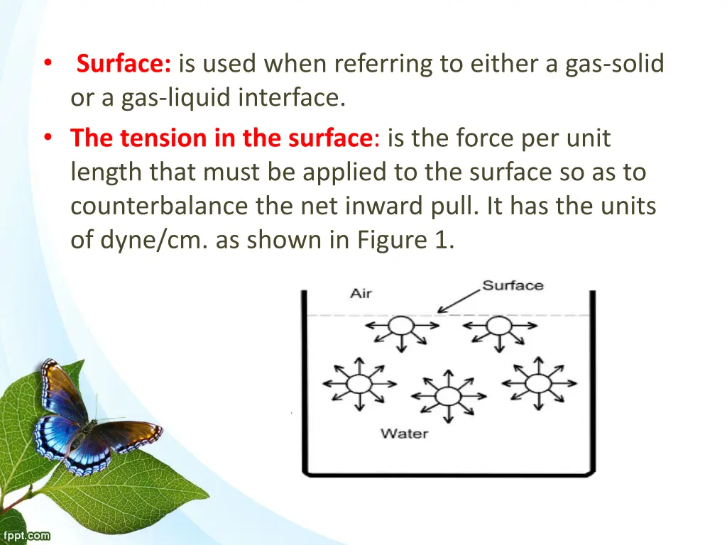 surface is used when referring to either