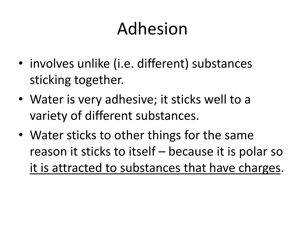 adhesion