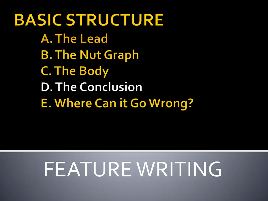 feature writing 4