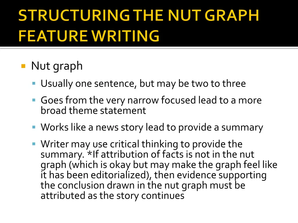 nut graph