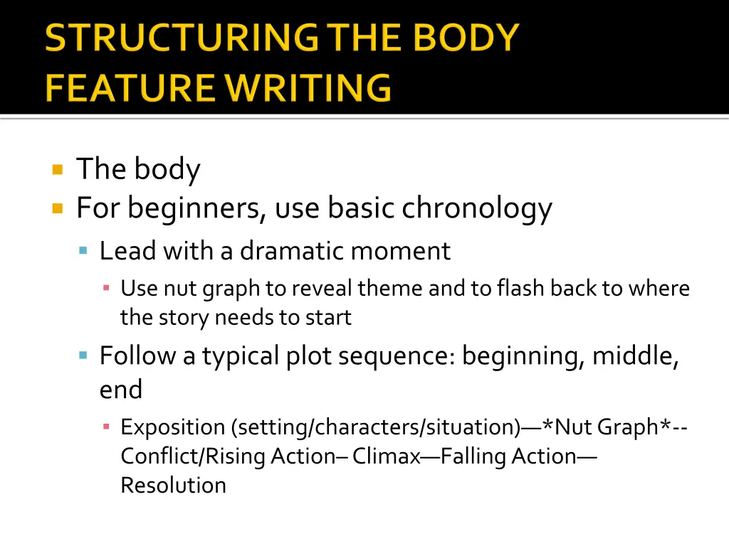 the body for beginners use basic chronology lead