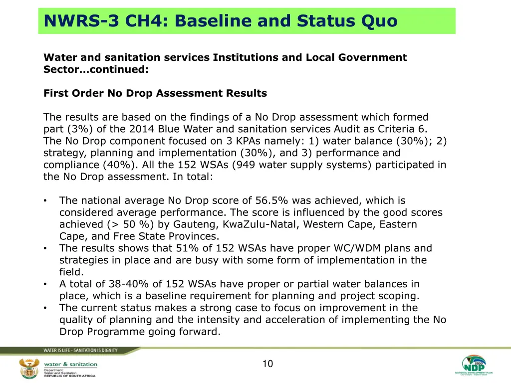 nwrs 3 ch4 baseline and status quo 3