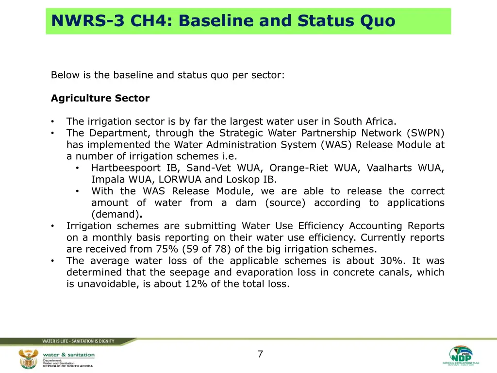 nwrs 3 ch4 baseline and status quo