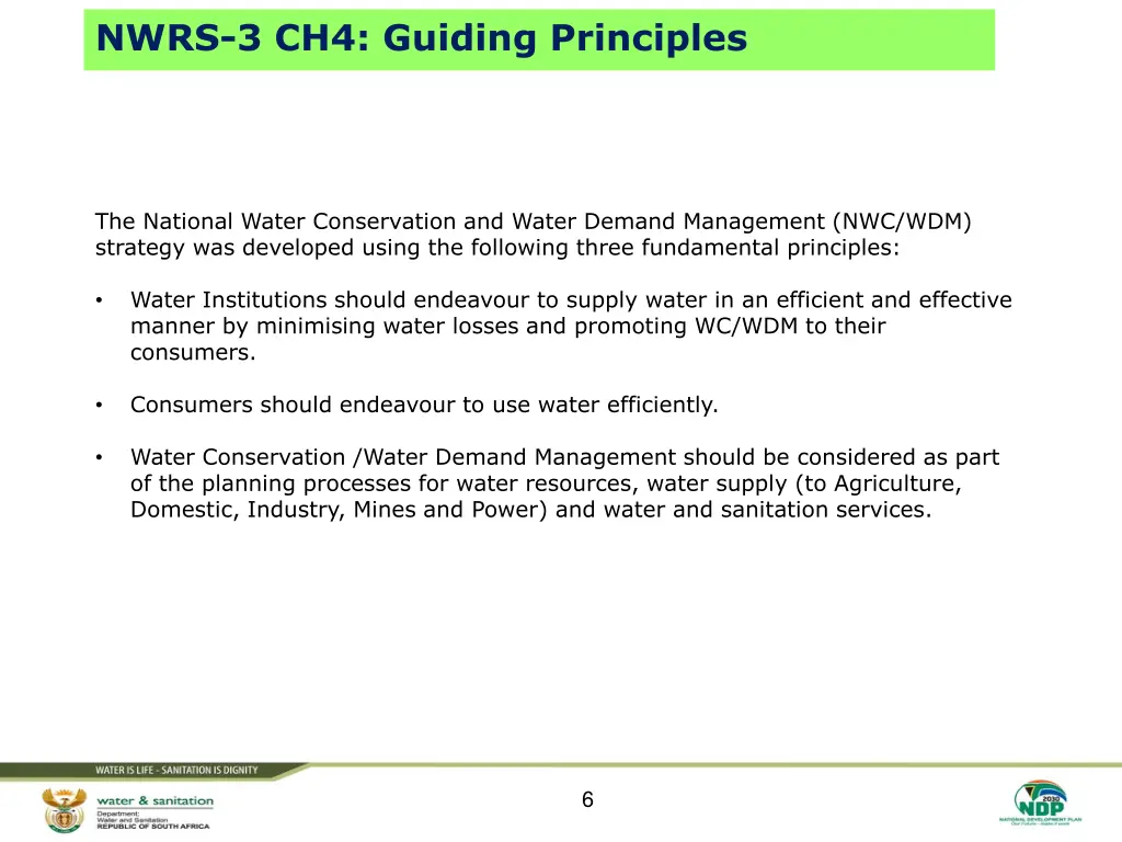 nwrs 3 ch4 guiding principles