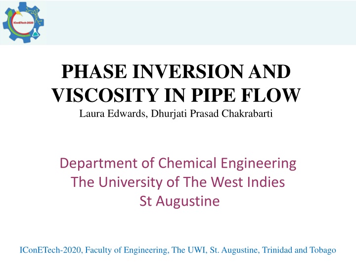 phase inversion and viscosity in pipe flow laura