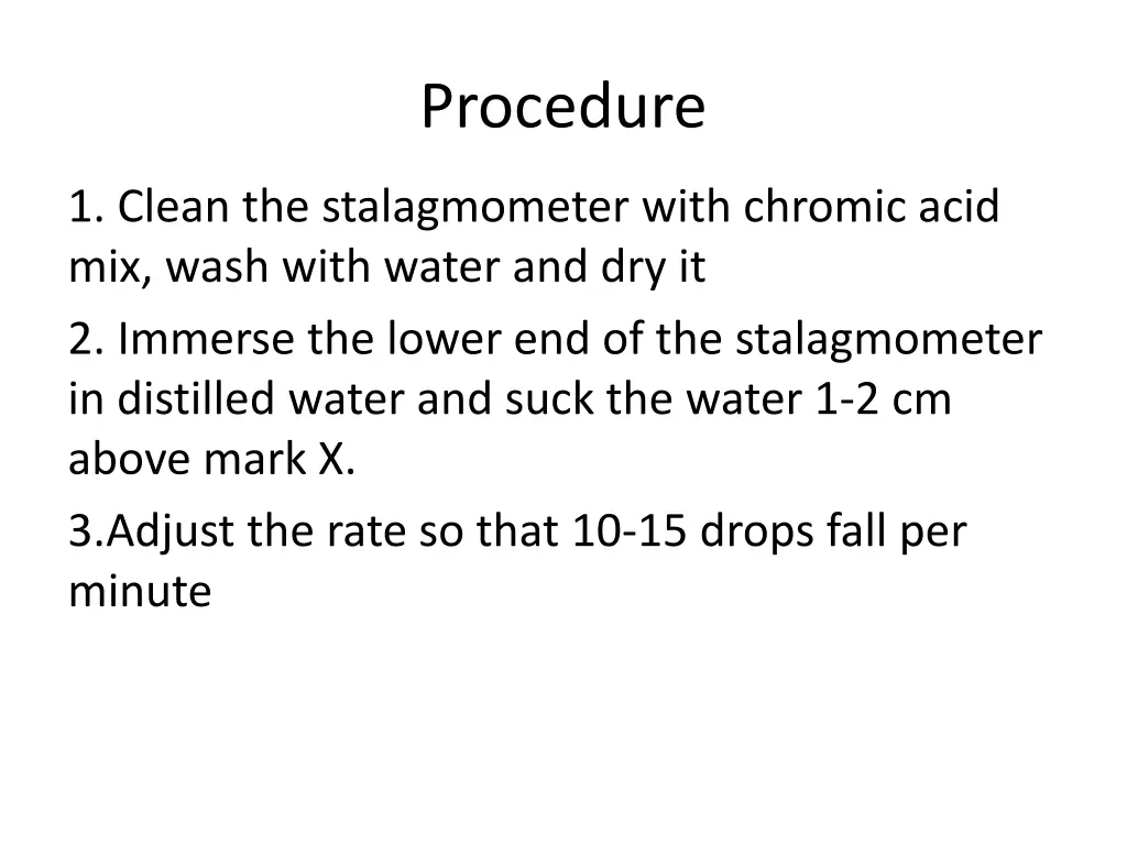 procedure