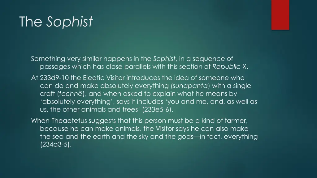 the sophist