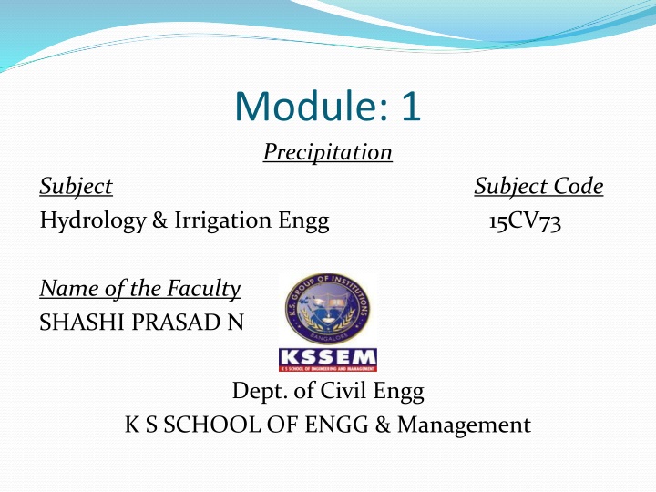 module 1 precipitation