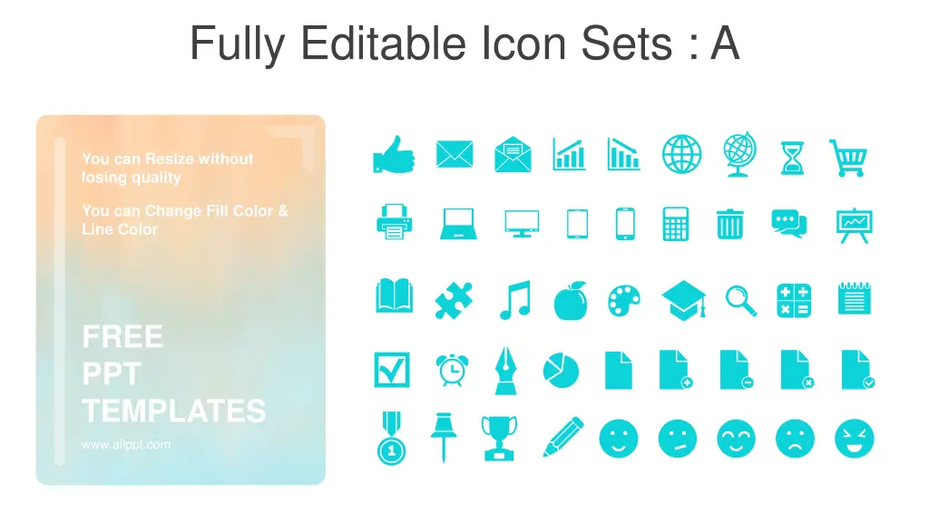 fully editable icon sets a