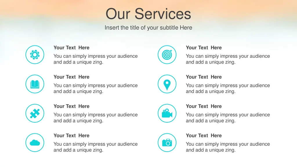 our services insert the title of your subtitle