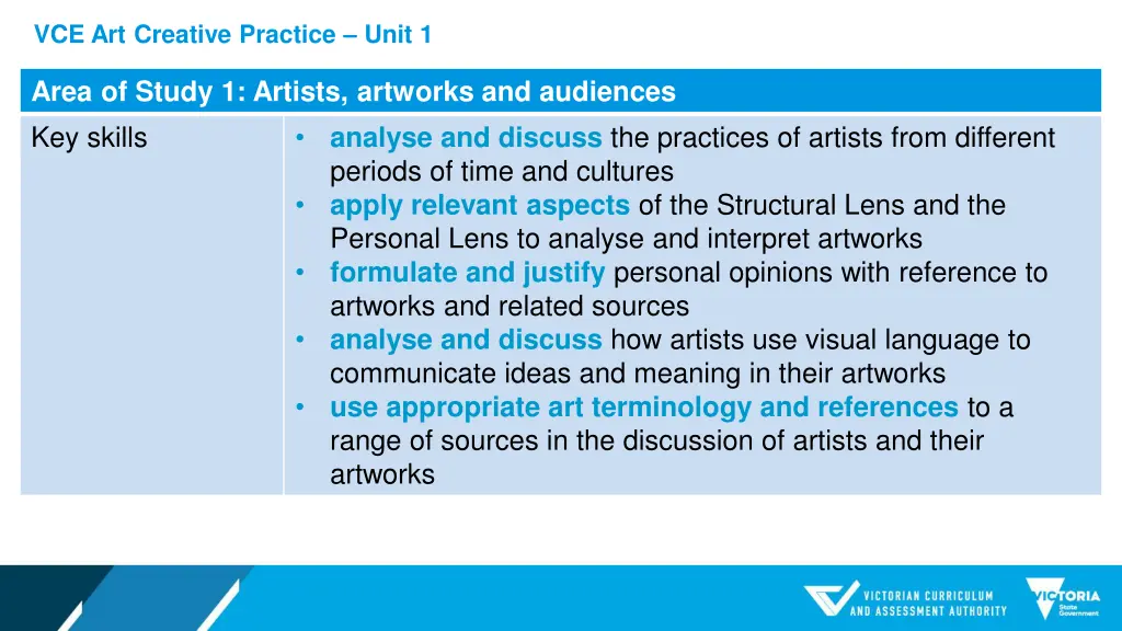 vce art creative practice unit 1 2