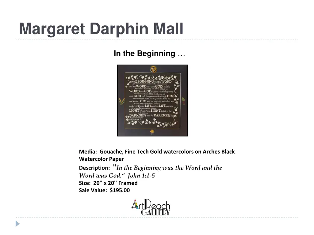 margaret darphin mall