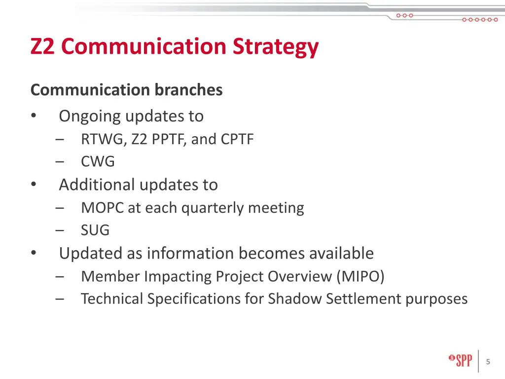 z2 communication strategy