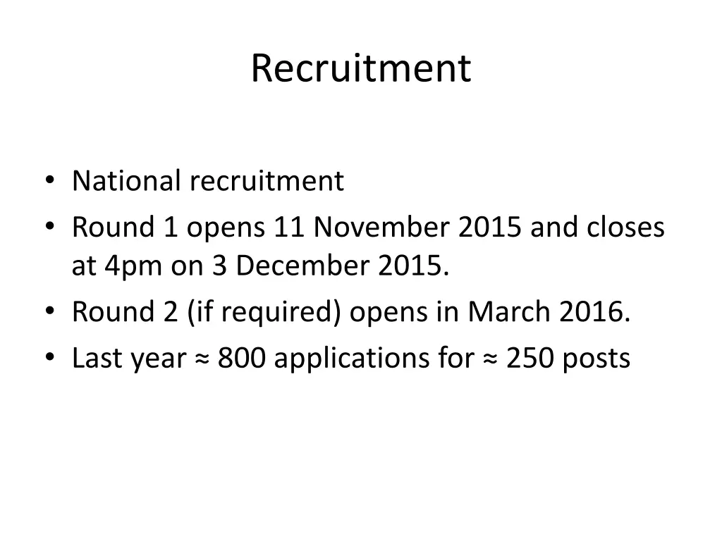 recruitment