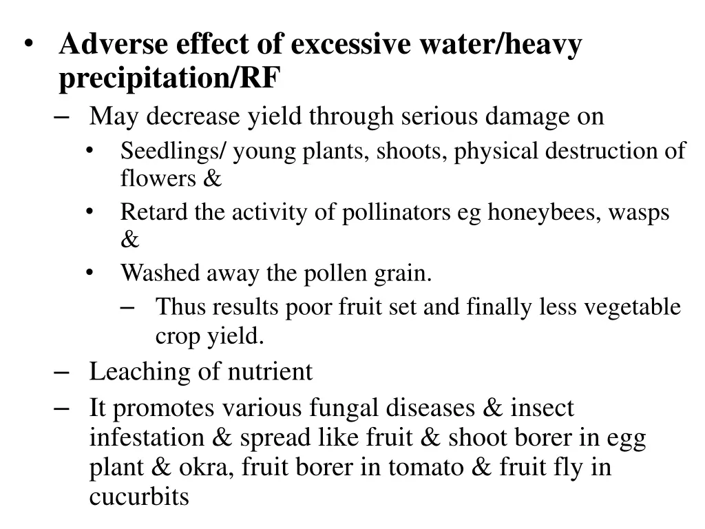 adverse effect of excessive water heavy