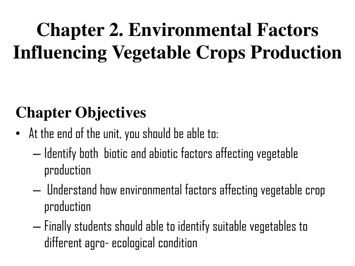 chapter 2 environmental factors influencing