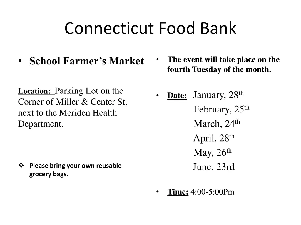 connecticut food bank