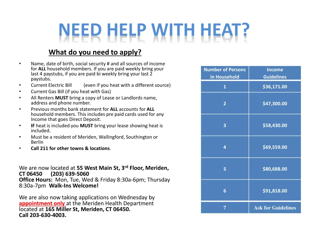 need help with heat