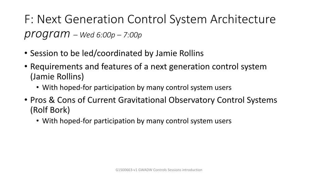 f next generation control system architecture 1