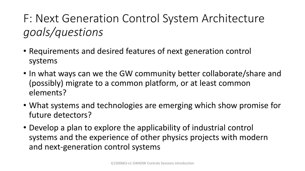 f next generation control system architecture 2