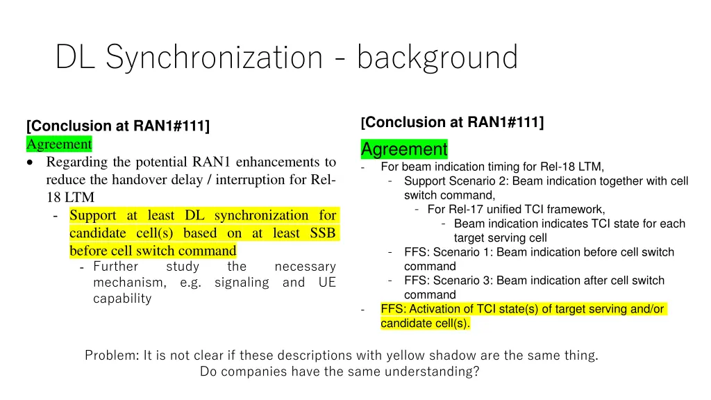 dl synchronization background