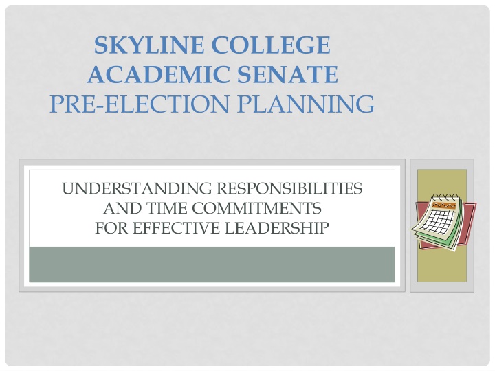 skyline college academic senate pre election