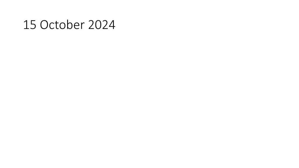 15 october 2024