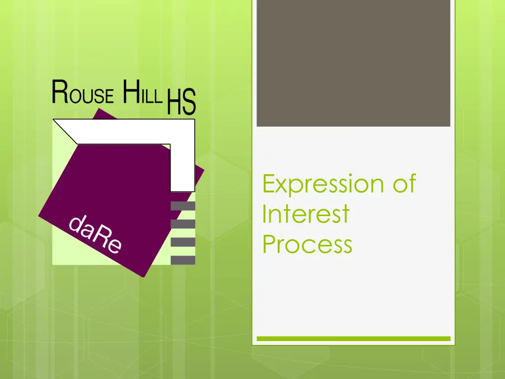 expression of interest process