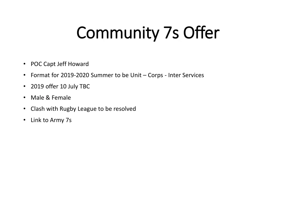 community 7s offer community 7s offer