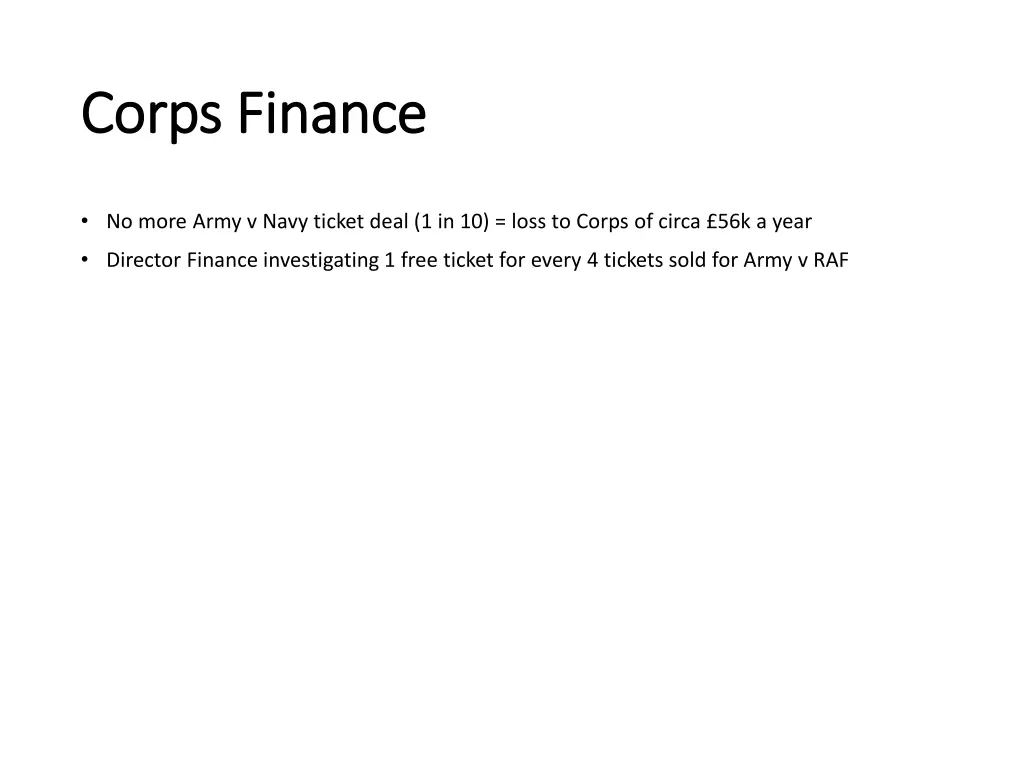 corps finance corps finance