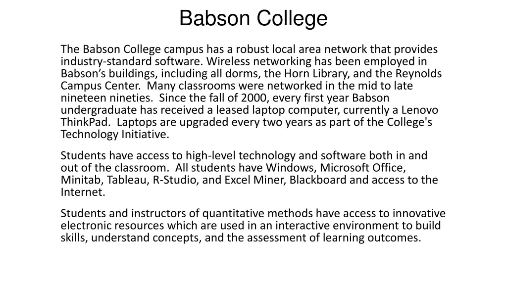 babson college