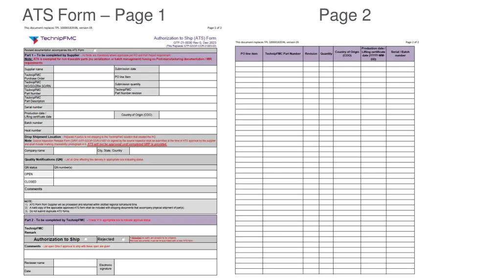 ats form page 1 page 2