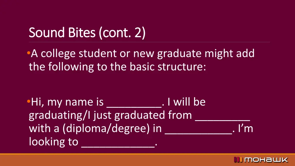 sound bites cont 2 sound bites cont 2 a college