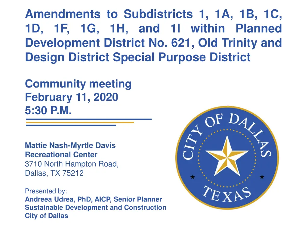 amendments to subdistricts