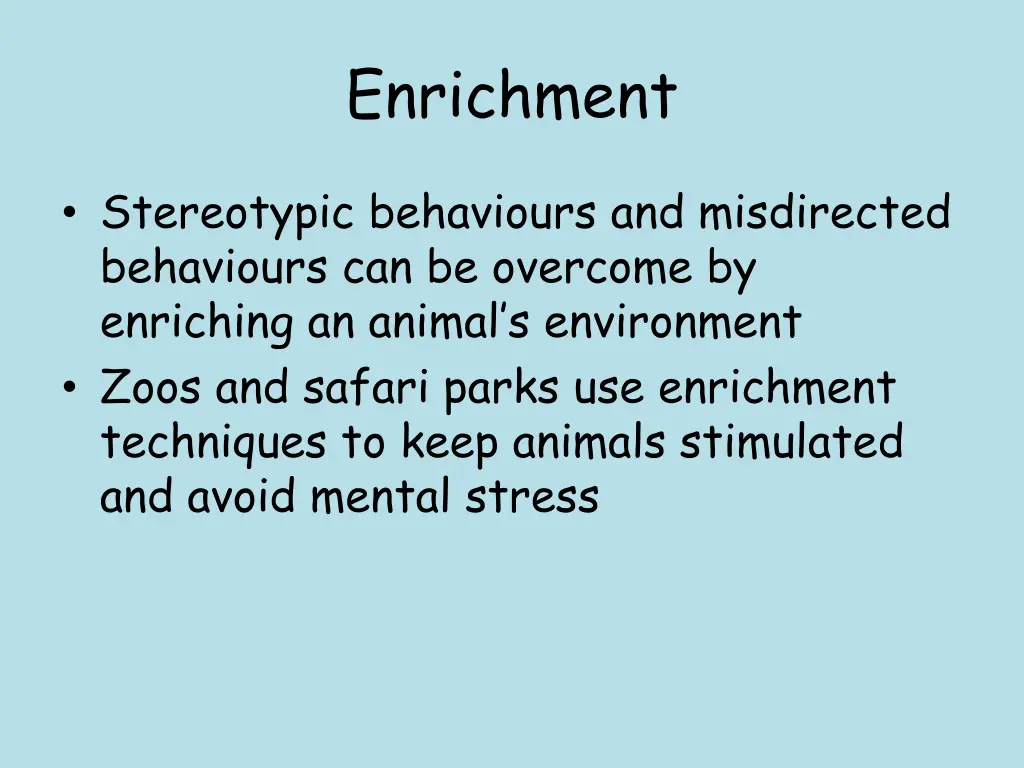 enrichment