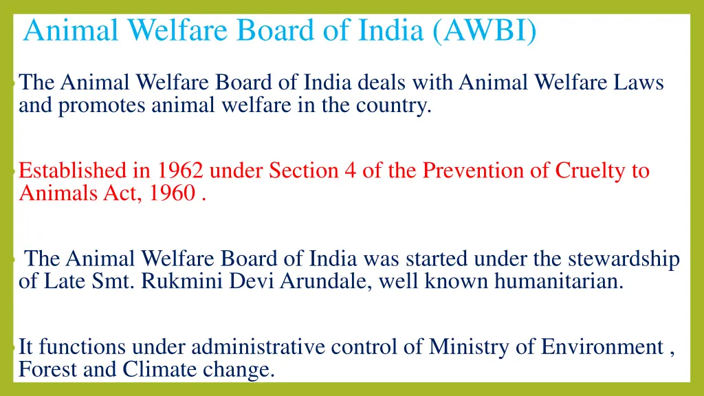 animal welfare board of india awbi