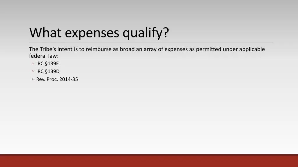 what expenses qualify