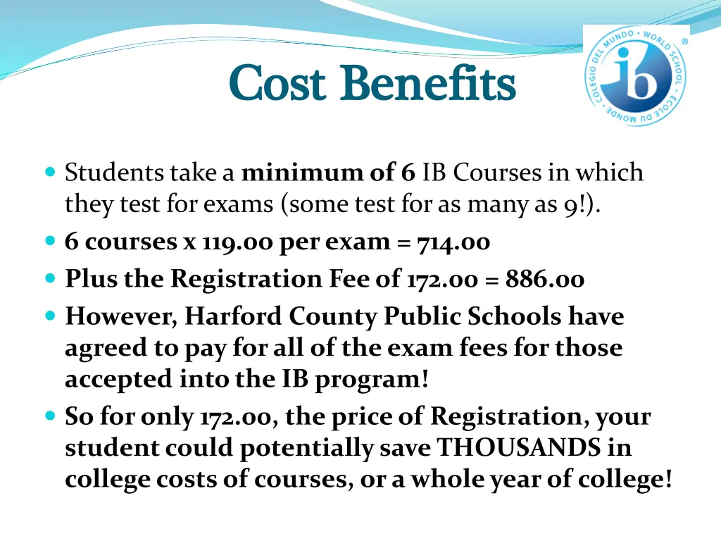 cost benefits cost benefits