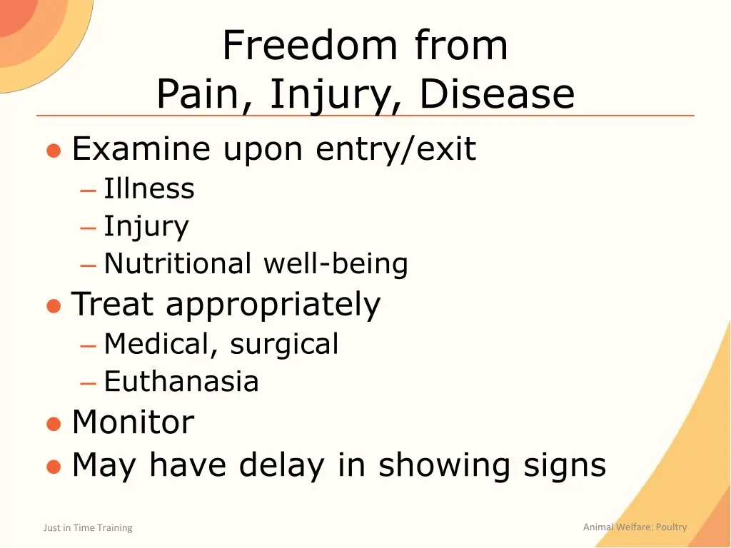 freedom from pain injury disease examine upon