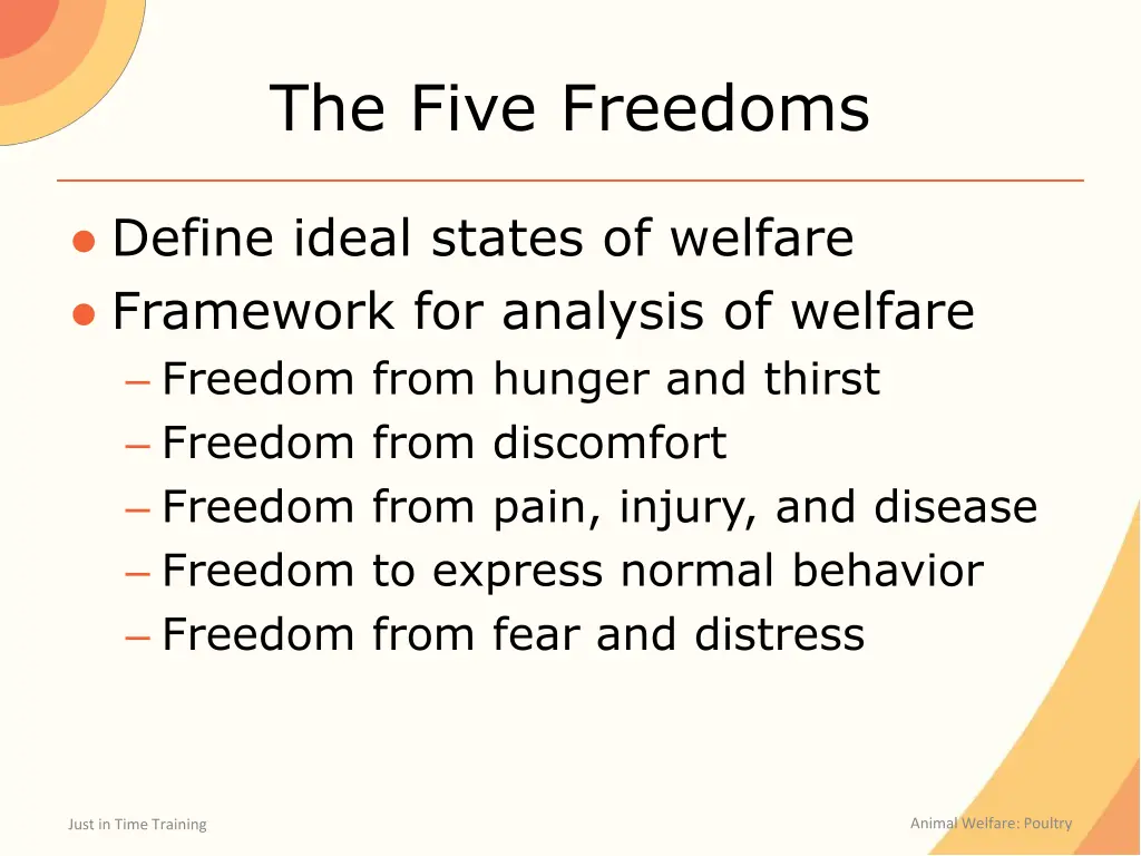 the five freedoms