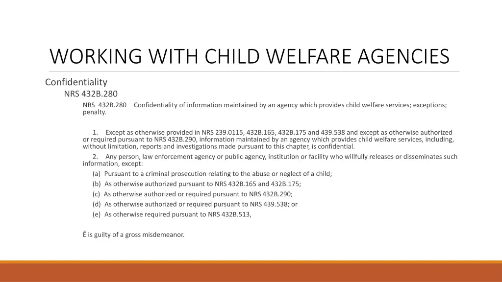 working with child welfare agencies 4