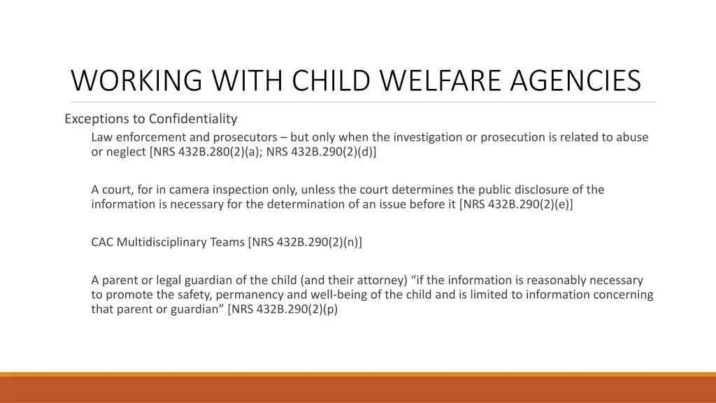 working with child welfare agencies 5