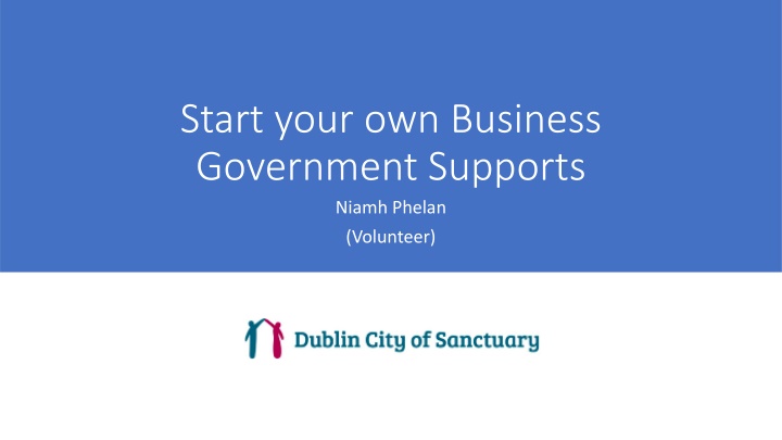 start your own business government supports niamh