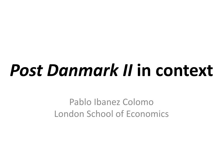 post danmark ii in context