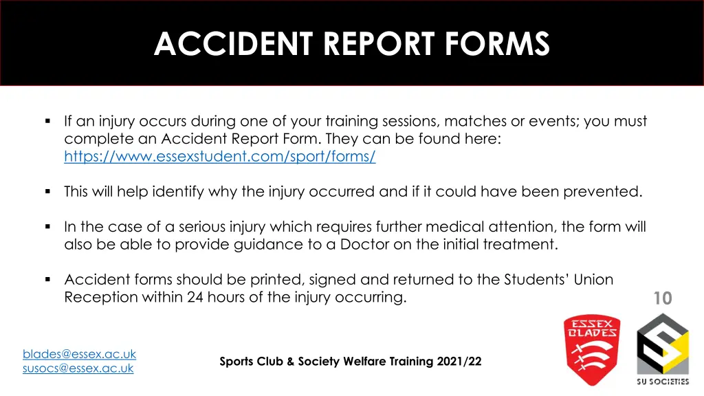 accident report forms